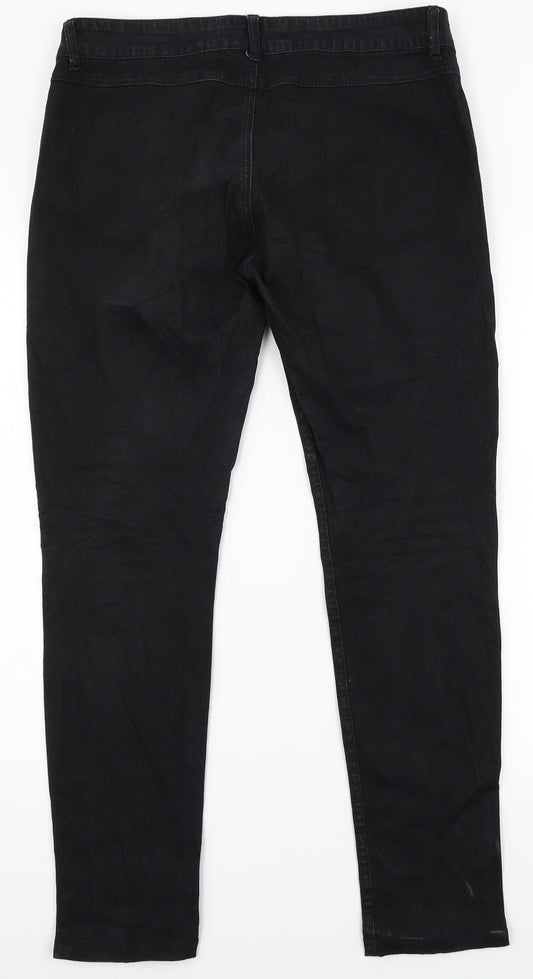 TRF Denim Womens Black  Denim Straight Jeans Size 12 L28 in