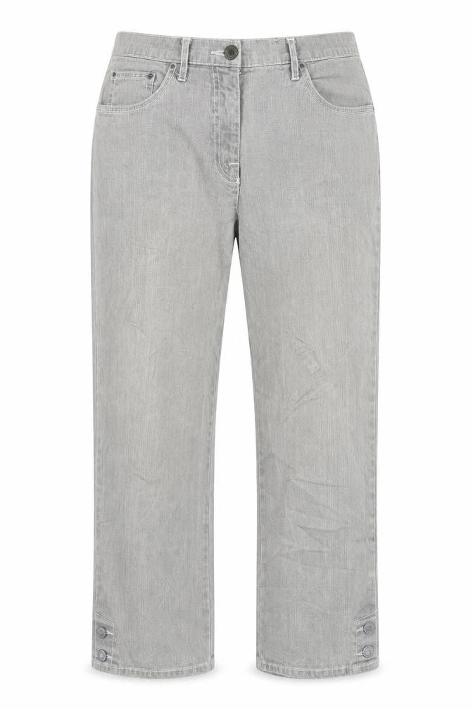 Womens Grey  Denim Straight Jeans Size 12 L23 in