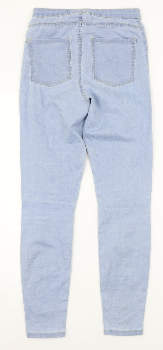 Denim Co Womens Blue  Denim Straight Jeans Size 8 L26.5 in