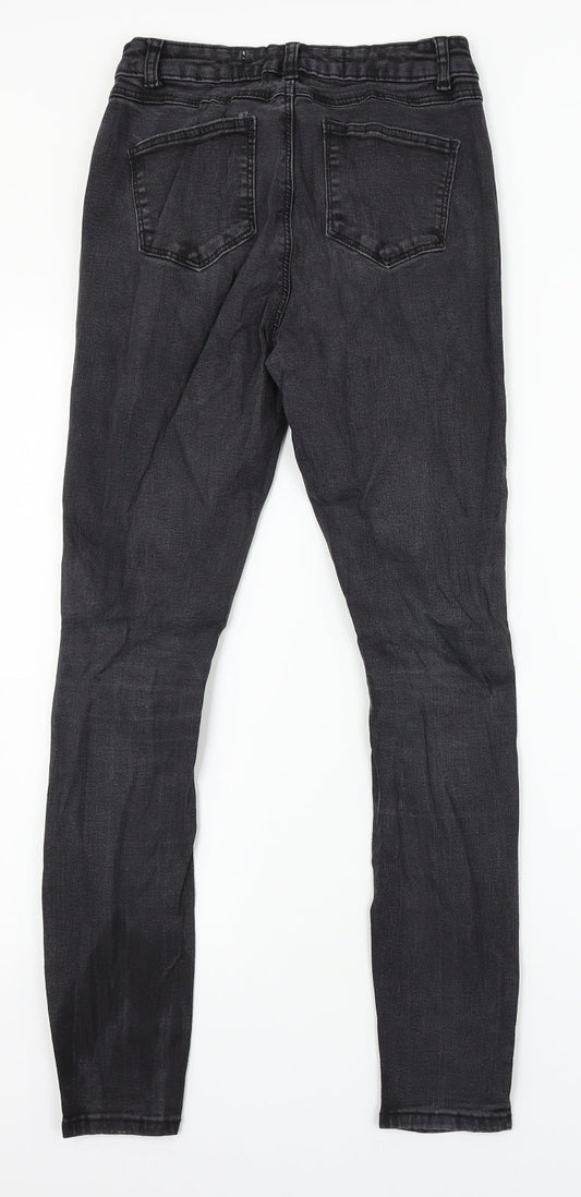 Denim Co Womens Black  Denim Skinny Jeans Size 8 L27 in