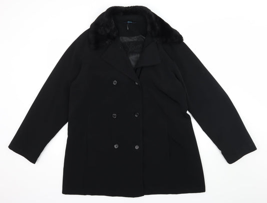 NuAge Womens Black   Jacket Coat Size 14