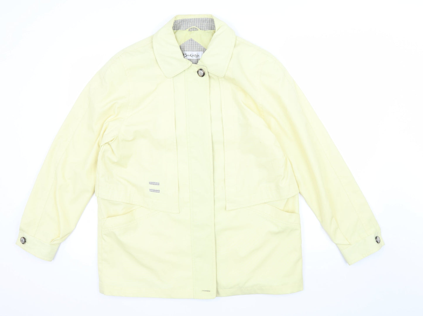 Berkertex Womens Yellow   Jacket Coat Size 10