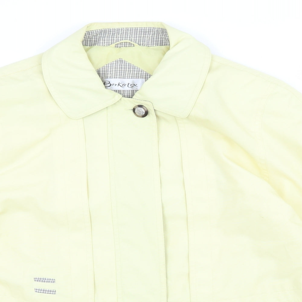 Berkertex Womens Yellow   Jacket Coat Size 10