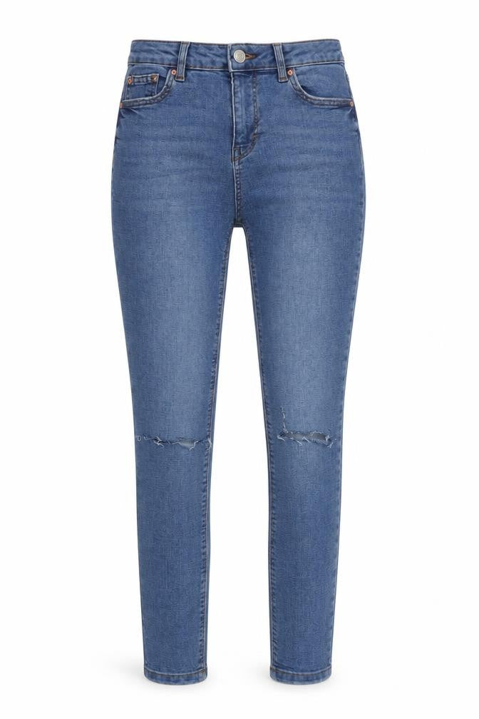 Denim & Co. Womens Blue  Denim Skinny Jeans Size 8 L28 in