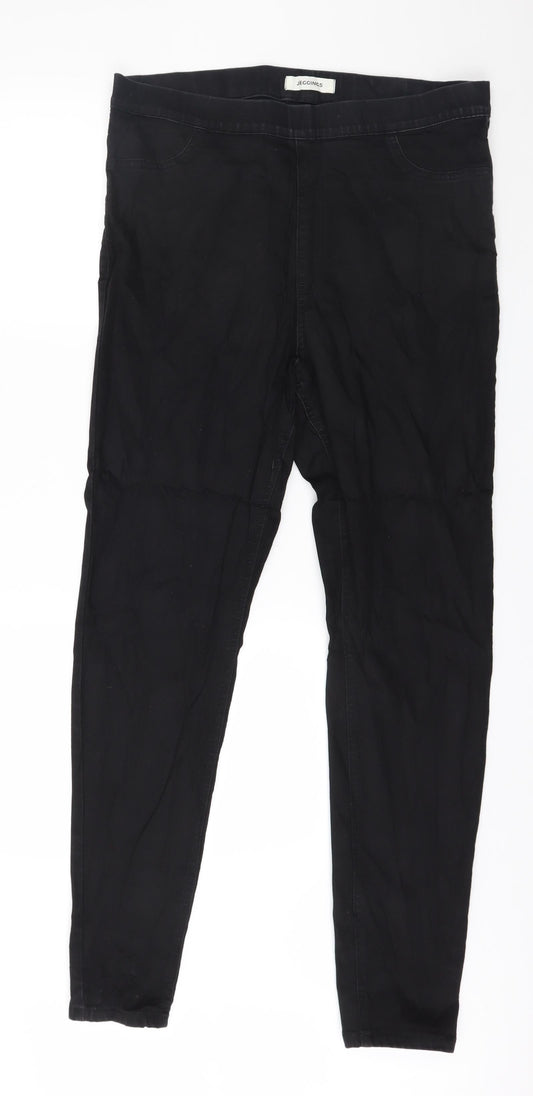 Preowtn Womens Black  Denim Jegging Jeans Size 36 in L30 in
