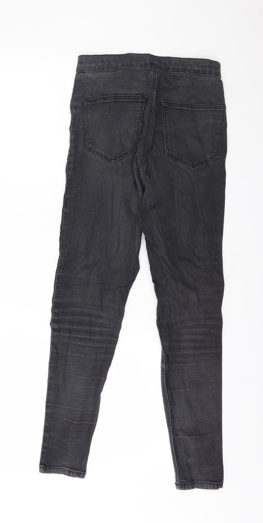 Topshop Womens Grey  Denim Skinny Jeans Size 28 in L30 in