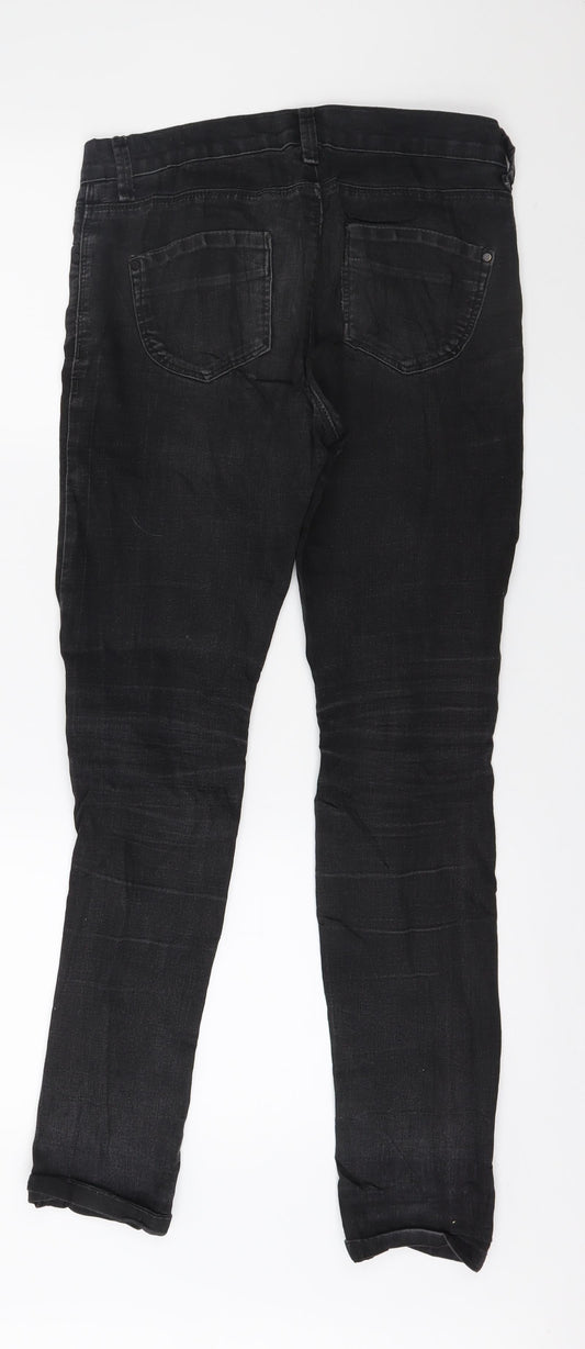 Denim & Co. Womens Grey  Denim Skinny Jeans Size 8 L30 in