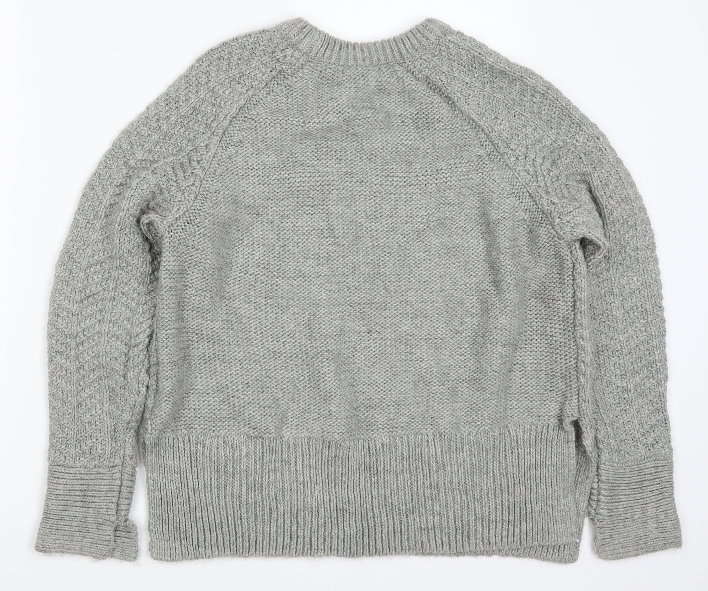H&M Womens Grey  Knit Pullover Jumper Size S