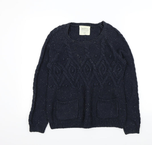 Papaya Womens Blue   Pullover Jumper Size 8