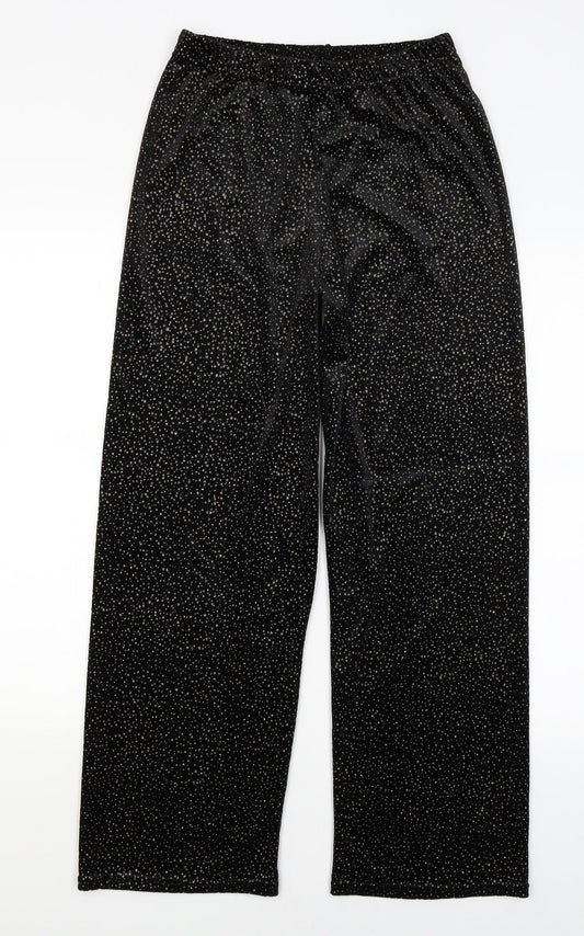 Only You Womens Black   Trousers  Size 10 L28 in