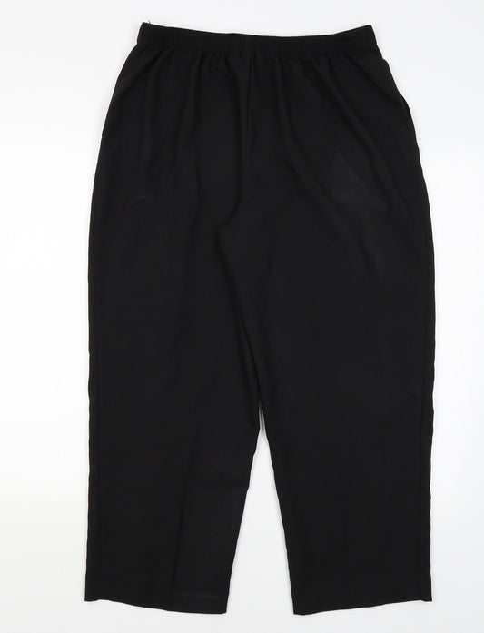 Ellie Louise Womens Black   Trousers  Size 16 L24.5 in