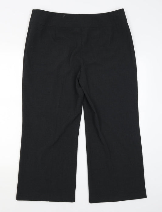 M&S Womens Black   Dress Pants Trousers Size 16 L25 in