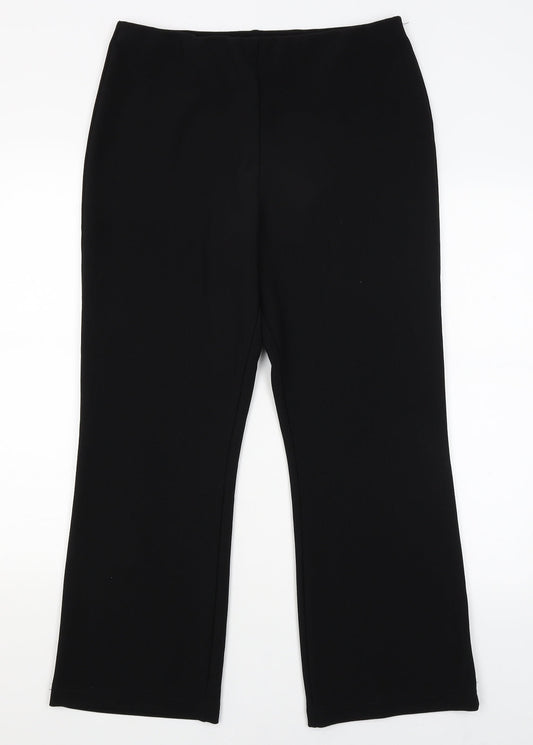 Xe Womens Black   Capri Trousers Size 16 L26 in
