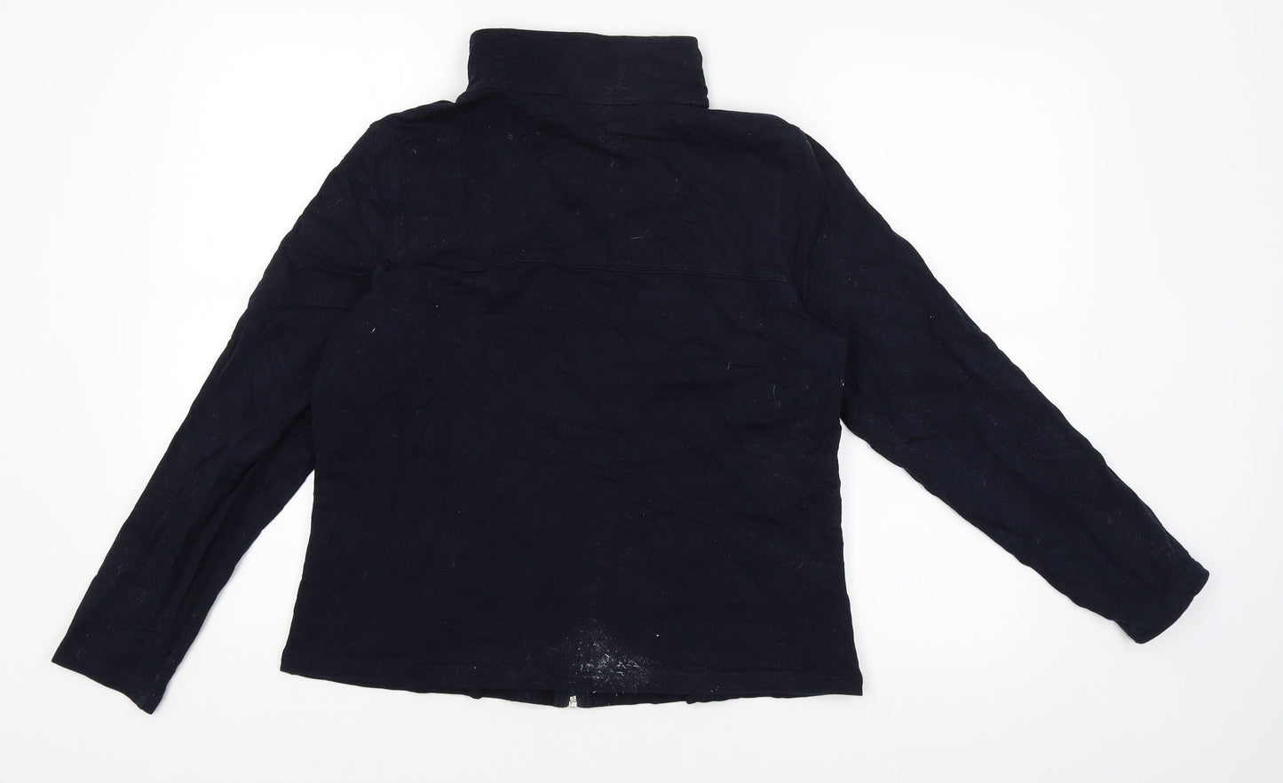 M&S Womens Blue   Full Zip Jumper Size 16