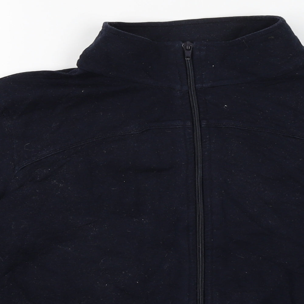 M&S Womens Blue   Full Zip Jumper Size 16