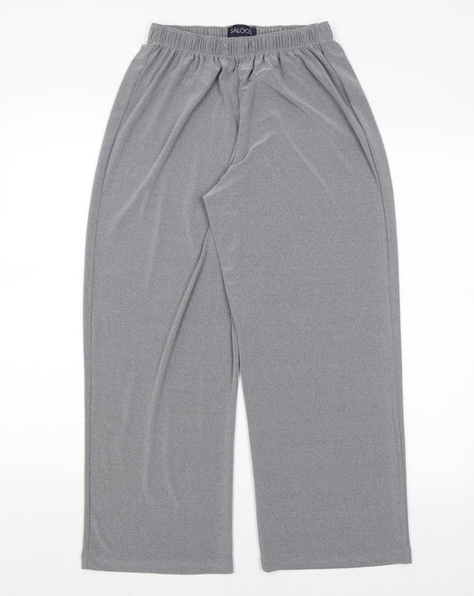 Saloos Womens Grey   Cropped Trousers Size XS L24 in
