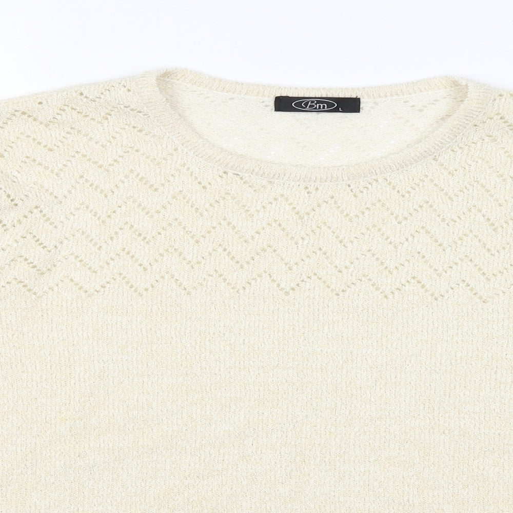 BM Womens Gold   Pullover Jumper Size L