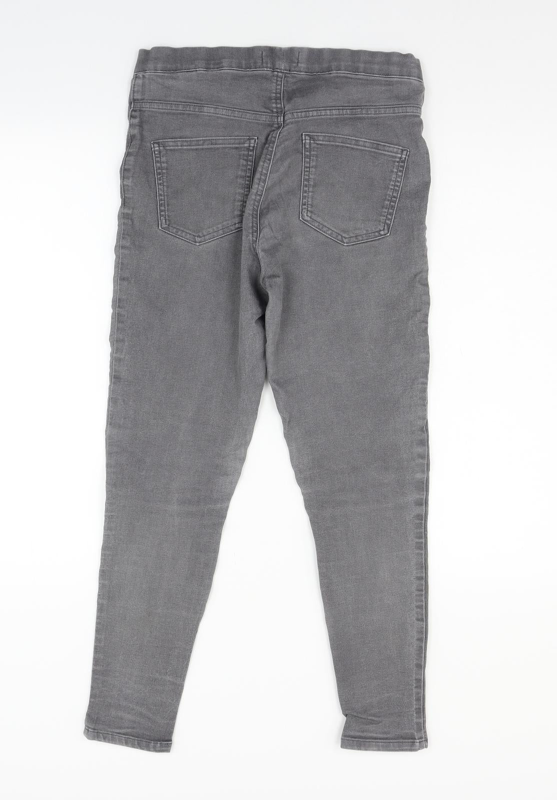 M&S Womens Grey  Denim Skinny Jeans Size 10 L26 in