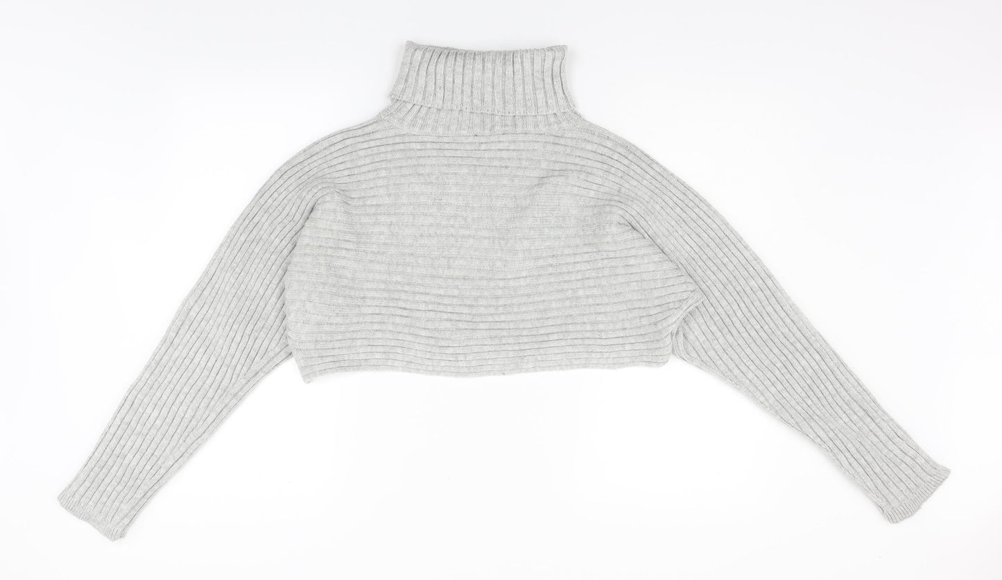 New Look Womens Grey  Knit Pullover Jumper Size L