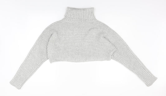New Look Womens Grey  Knit Pullover Jumper Size L