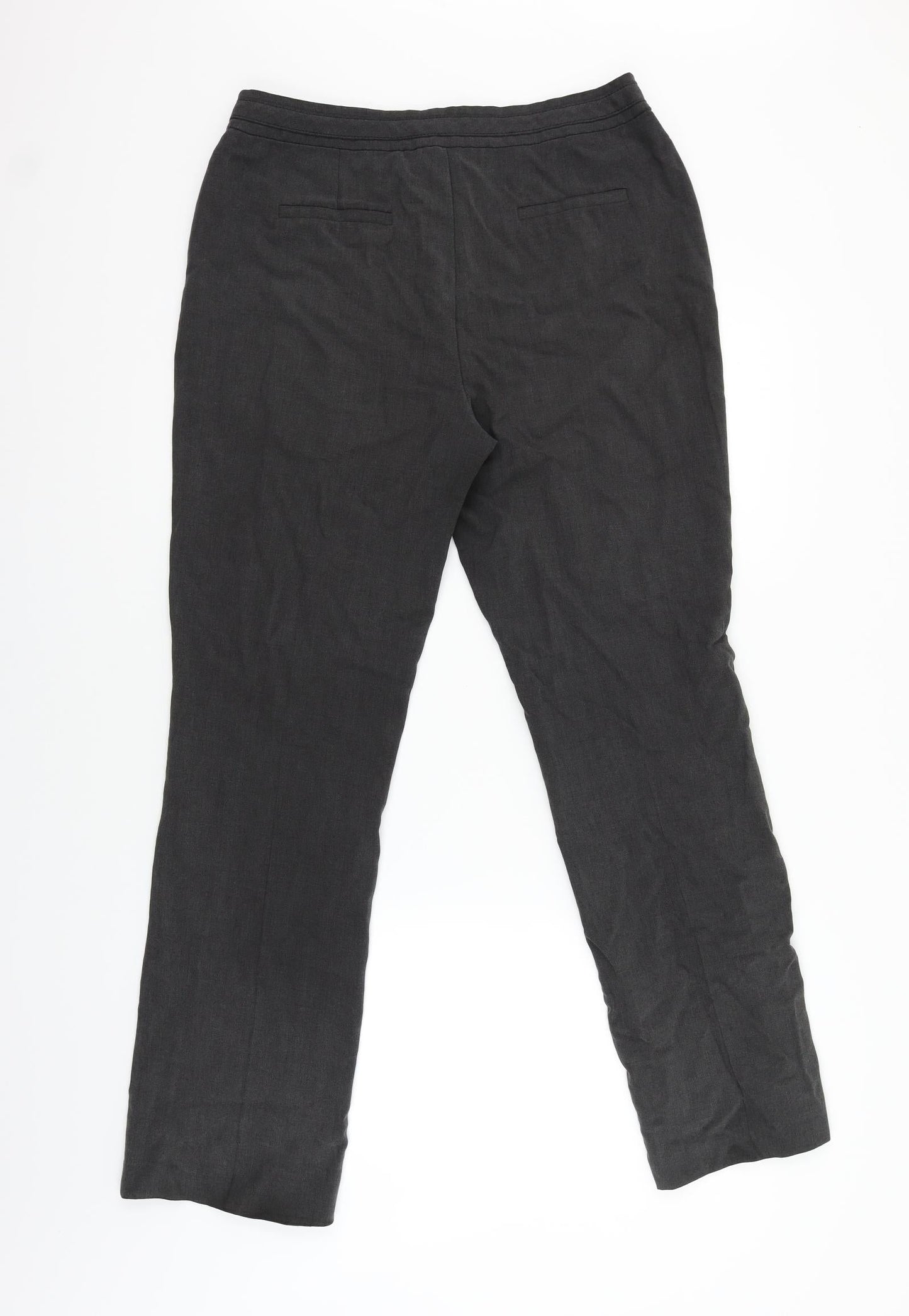 M&Co Womens Black   Trousers  Size 12 L30 in