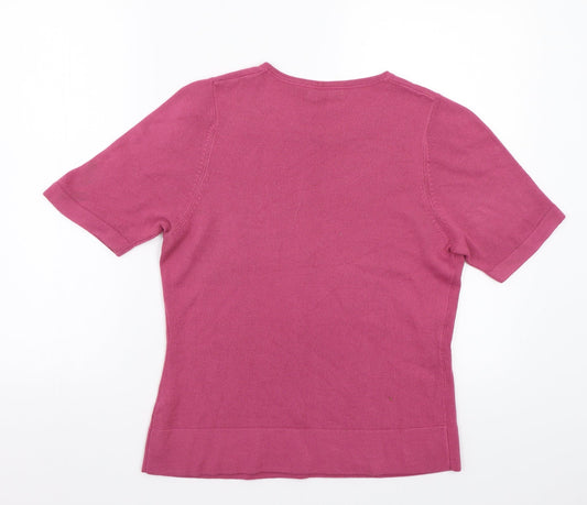 Classic Womens Pink   Basic T-Shirt Size M