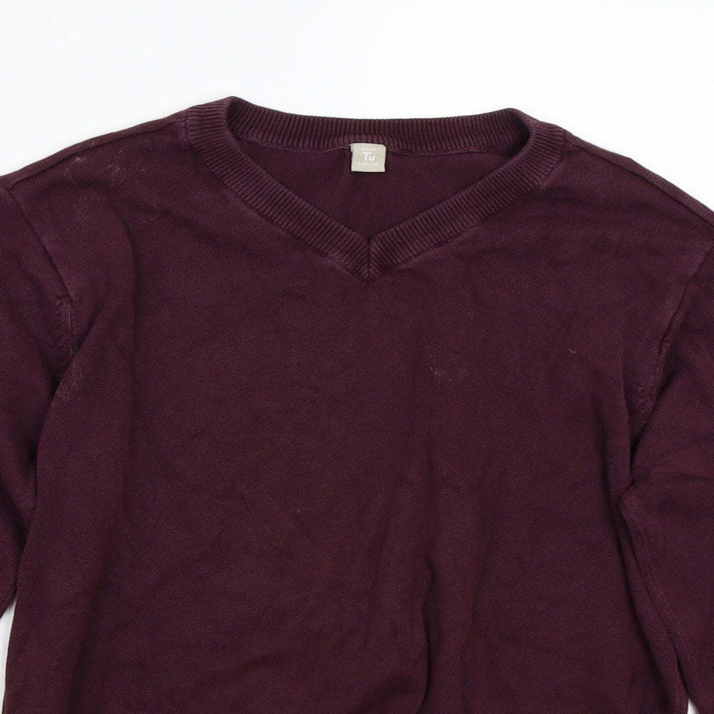 TU Girls Purple   Pullover Jumper Size 12 Years