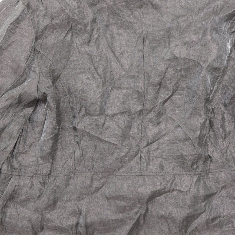 Preworn Womens Grey   Jacket Coat Size 16