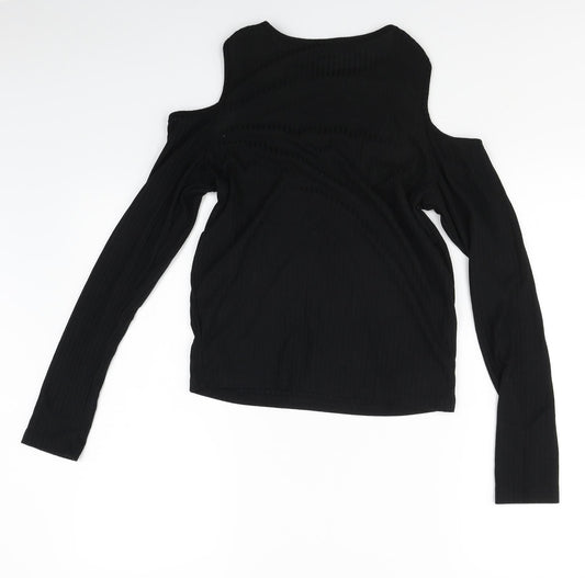 Select Womens Black   Basic T-Shirt Size 12