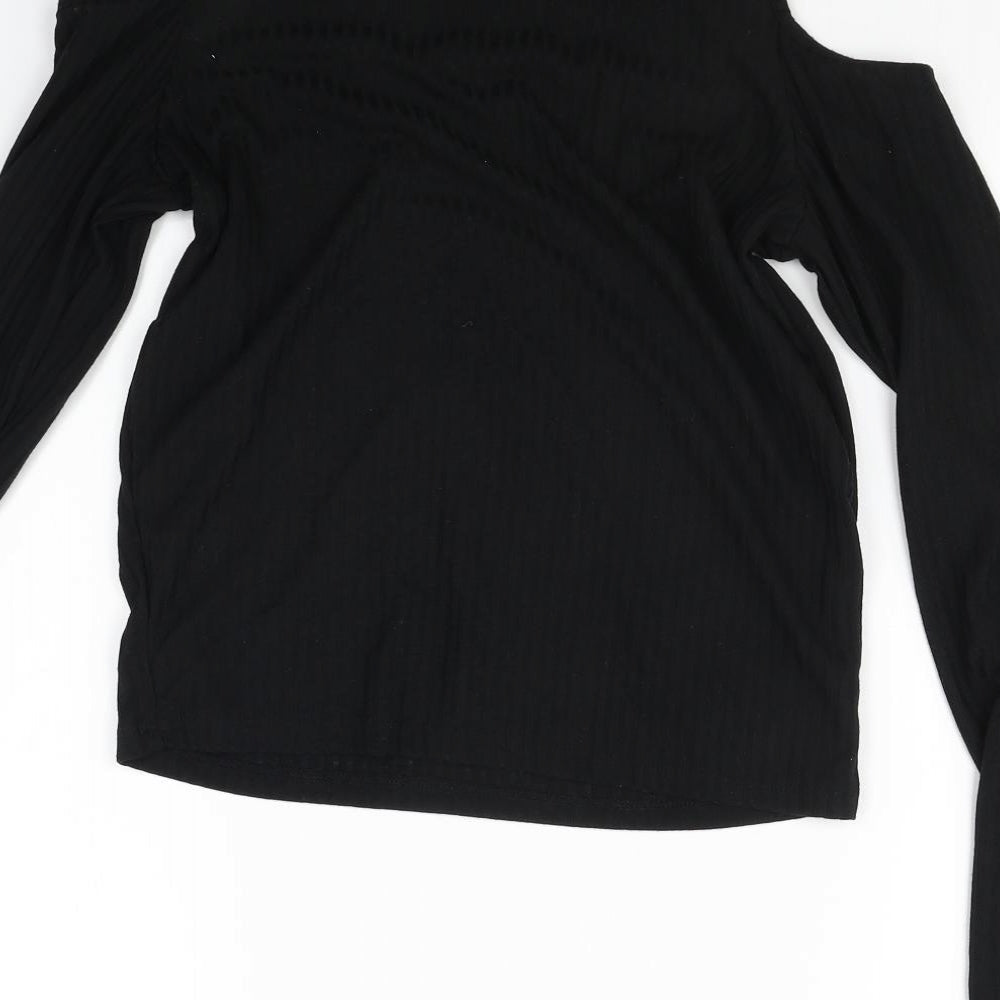 Select Womens Black   Basic T-Shirt Size 12