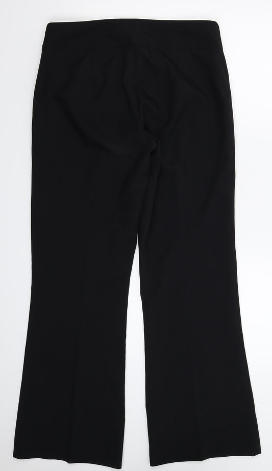 Papaya Womens Black   Dress Pants Trousers Size 12 L30 in