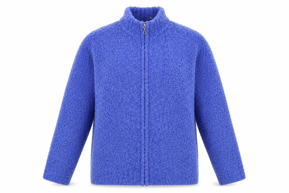 EWM Womens Blue  Knit Jacket Coatigan Size 16