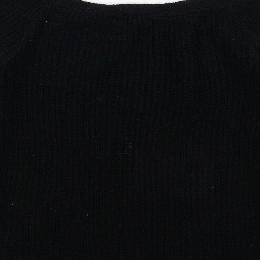 Select Womens Black  Knit Pullover Jumper Size 10
