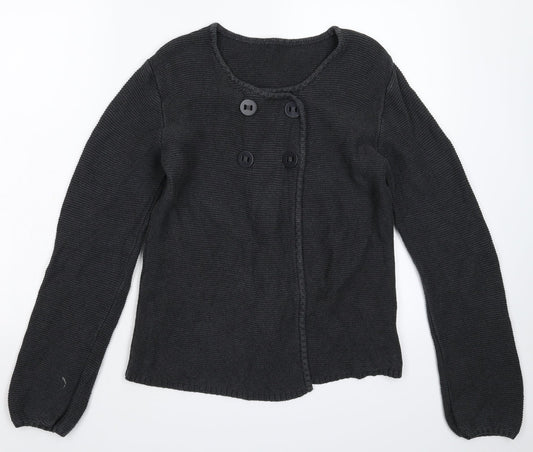 Back to School Girls Grey  Knit Cardigan Jumper Size 14-15 Years