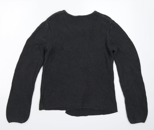 Back to School Girls Grey  Knit Cardigan Jumper Size 14-15 Years