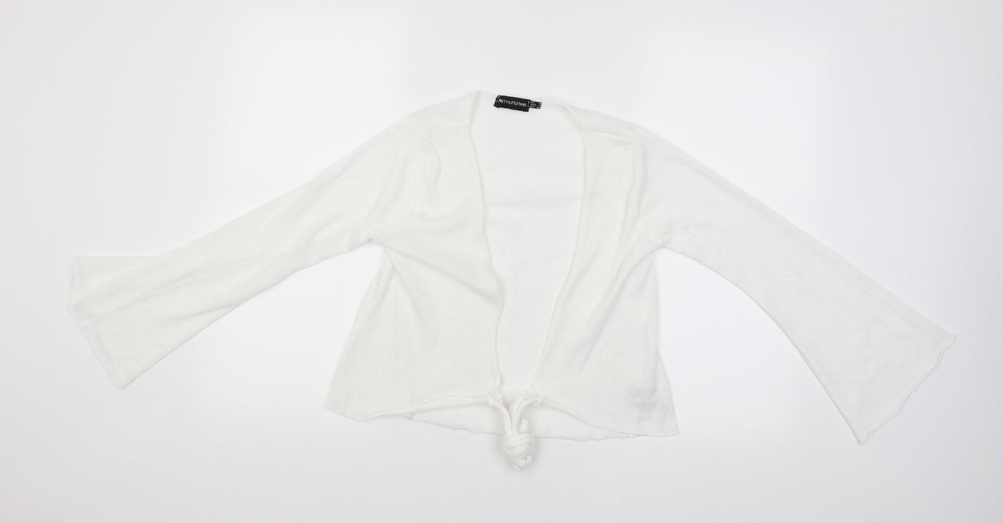 PRETTYLITTLETHING Womens White   Basic Blouse Size 8