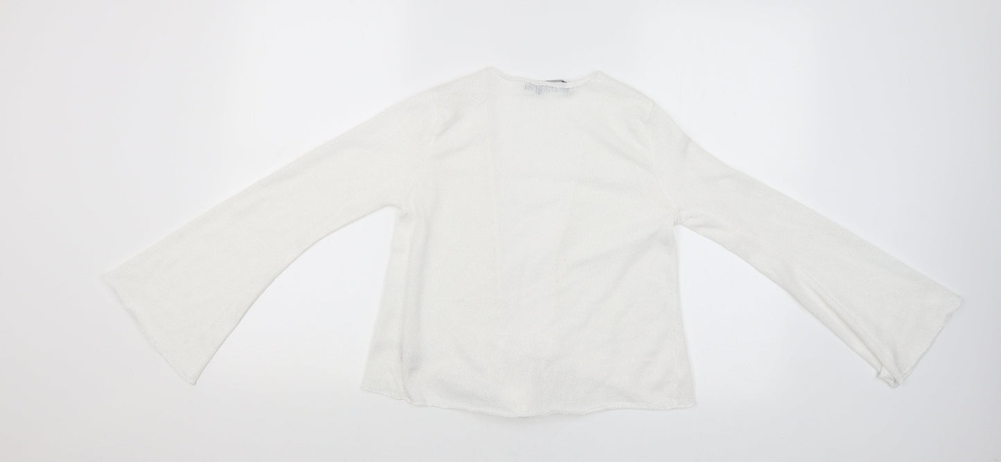PRETTYLITTLETHING Womens White   Basic Blouse Size 8