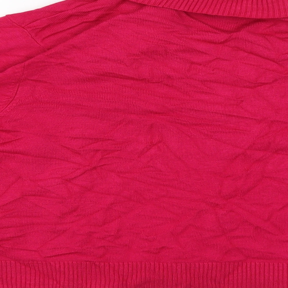 M&Co Womens Pink   Cardigan Jumper Size XL