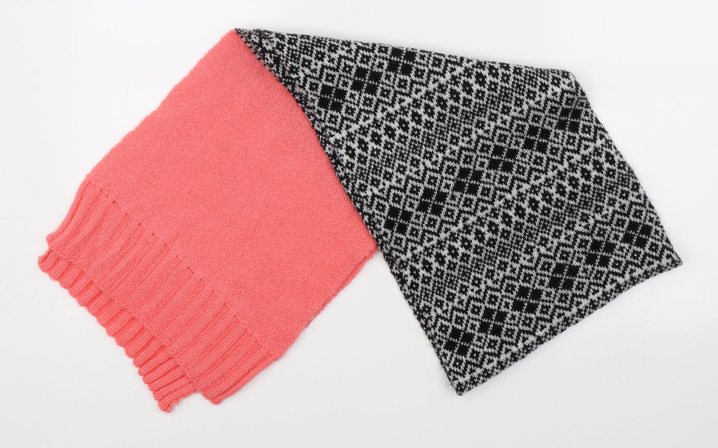Marks & Spencer Womens Pink Argyle/Diamond   Scarf