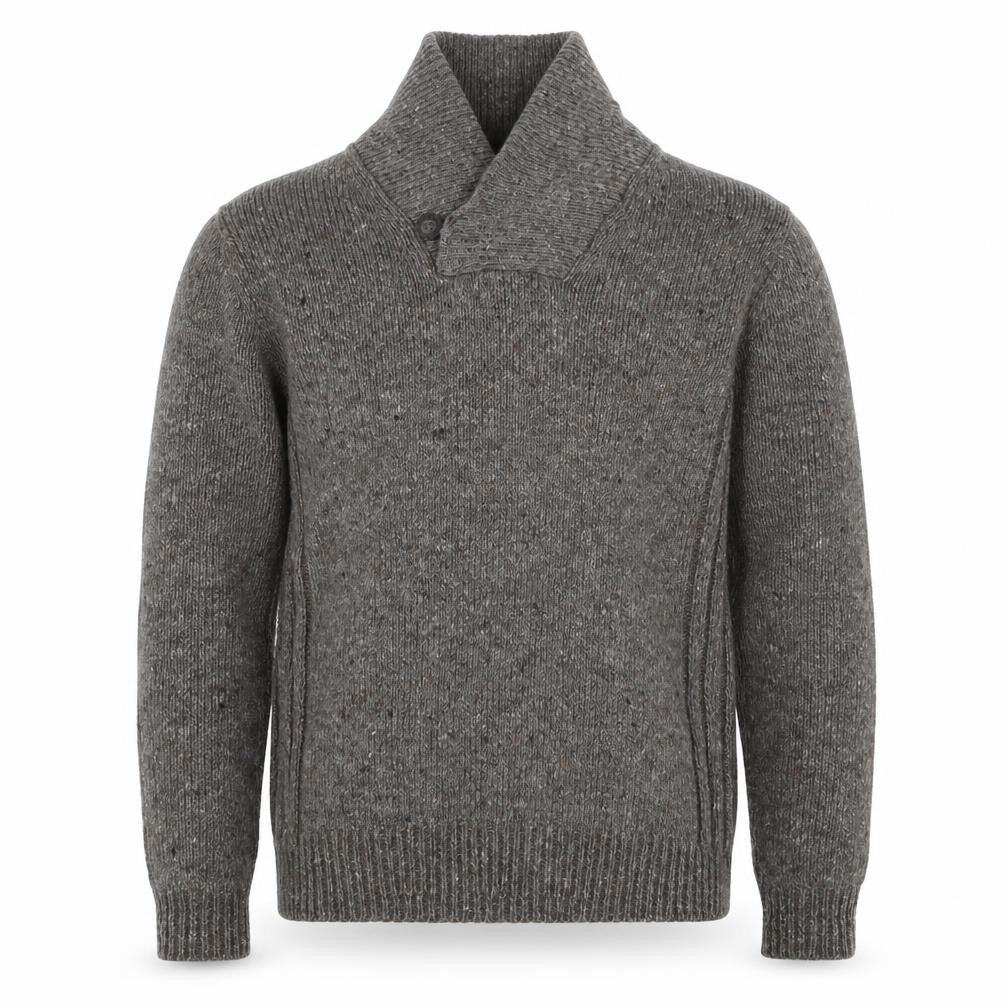 Front view of Maine New England men’s grey jumper, size M