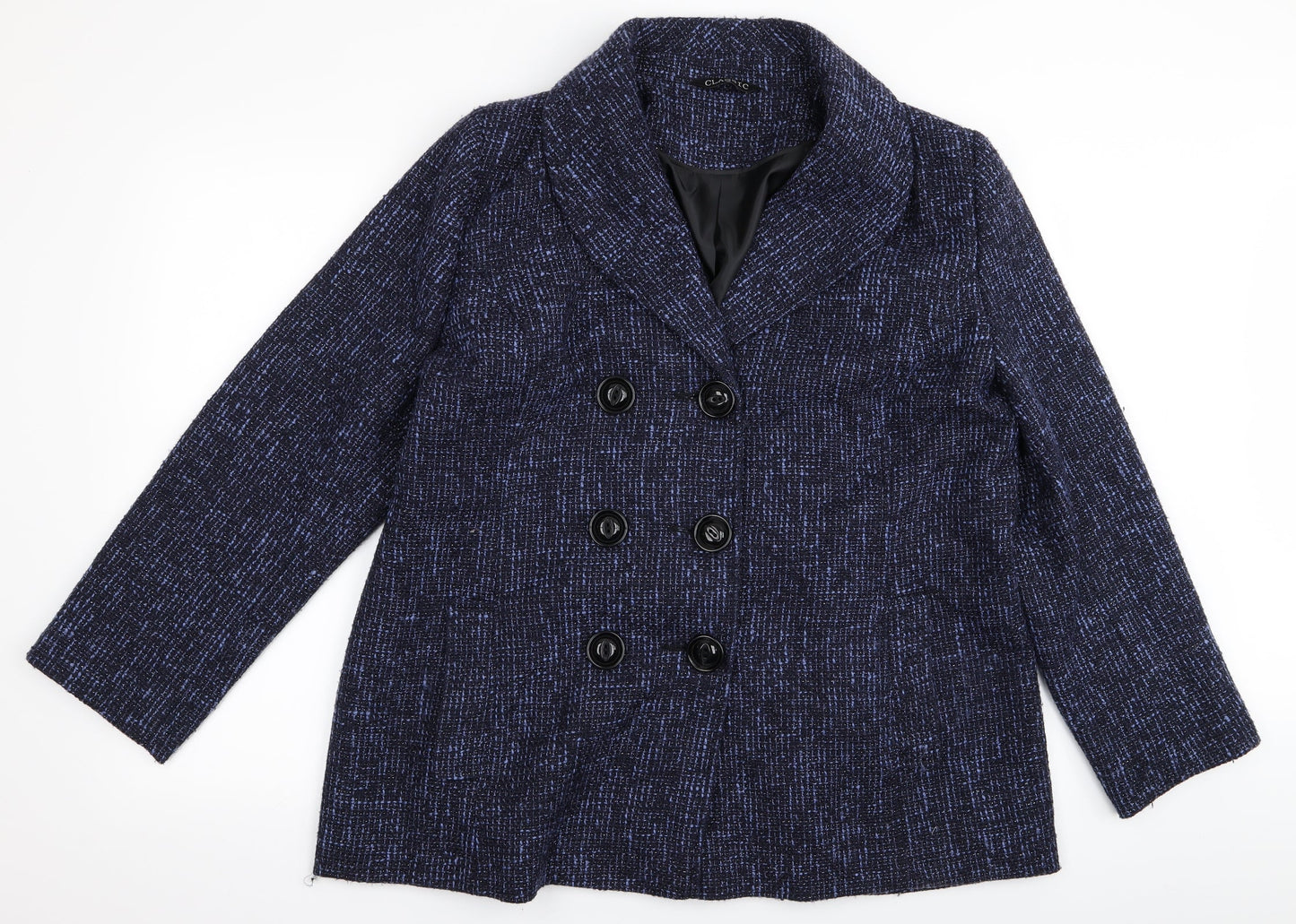Preworn Womens Blue   Overcoat Jacket Size 18
