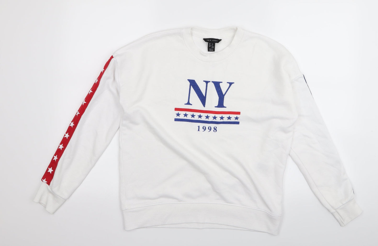 New Look Womens White   Pullover Jumper Size 8