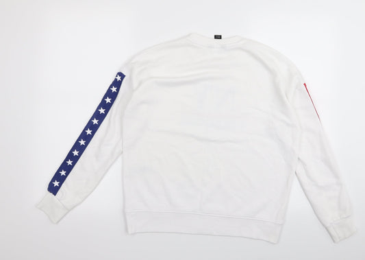 New Look Womens White   Pullover Jumper Size 8