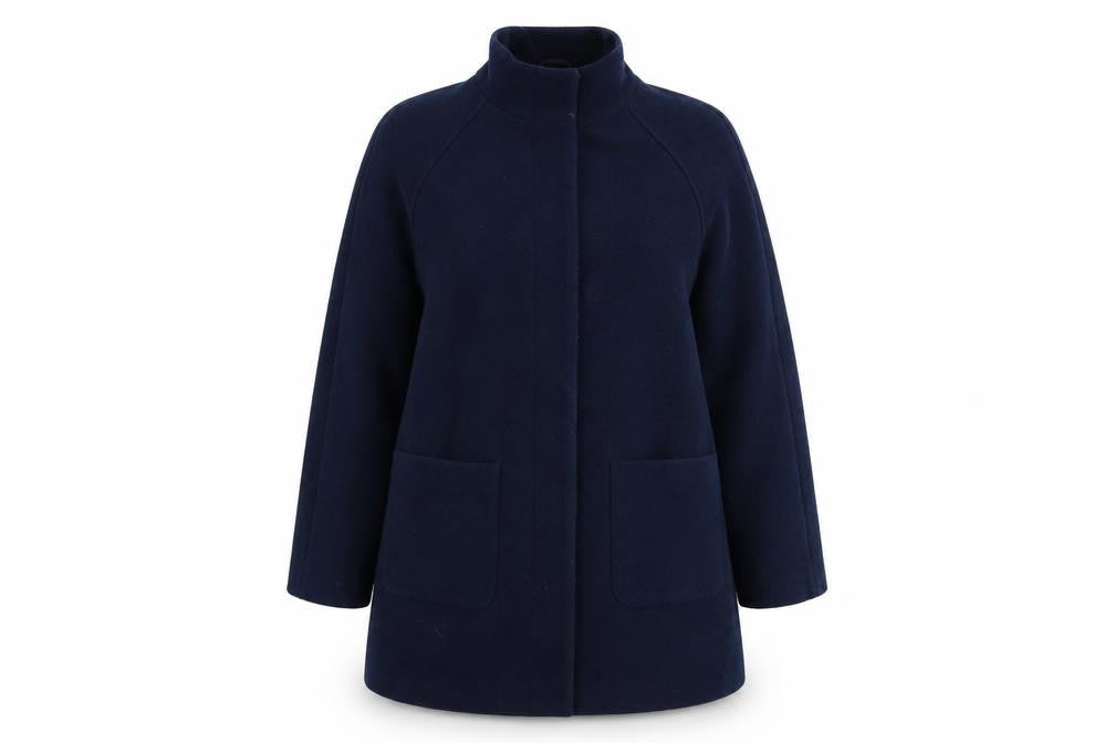 Marks & Spencer Womens Blue   Overcoat Jacket Size 14