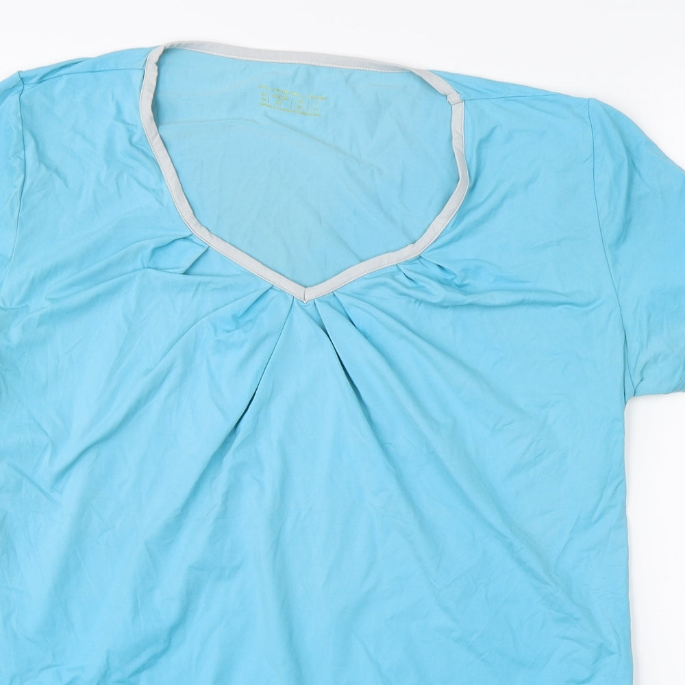 pure lime Womens Blue   Basic T-Shirt Size 20