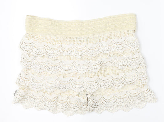 Magic Womens Ivory   Mom Shorts One Size