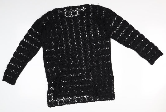 fransa Womens Black   Pullover Jumper Size S