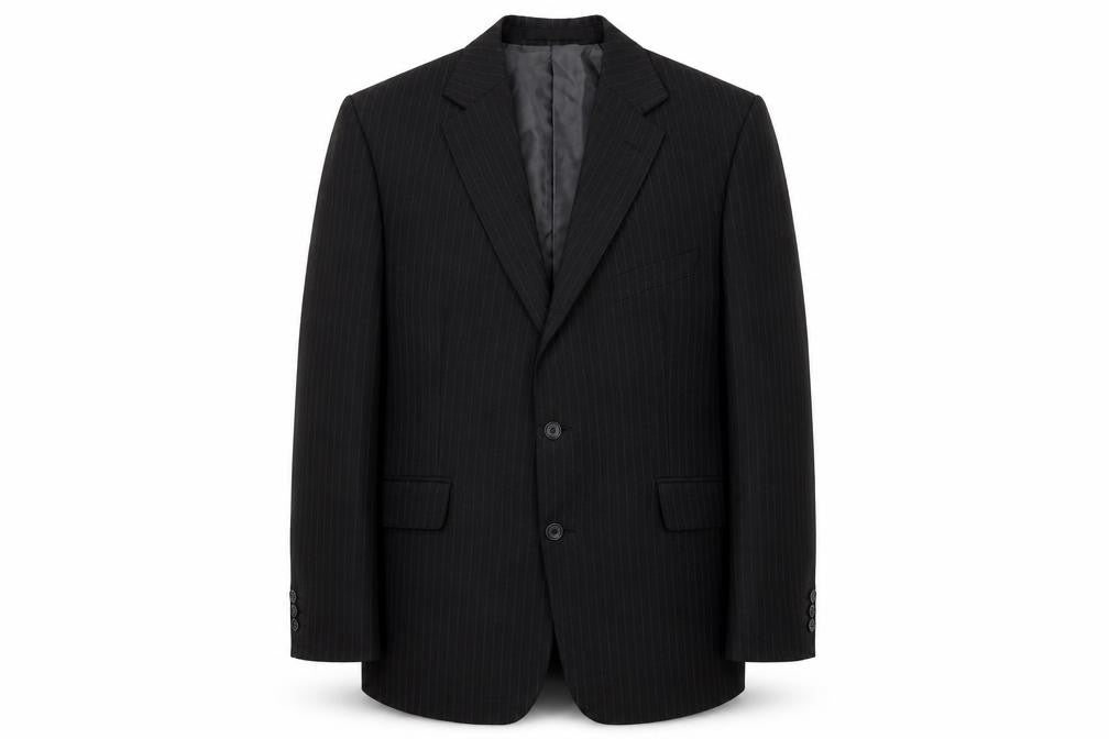 Marks & Spencer Mens Black Striped  Jacket Blazer Size 42