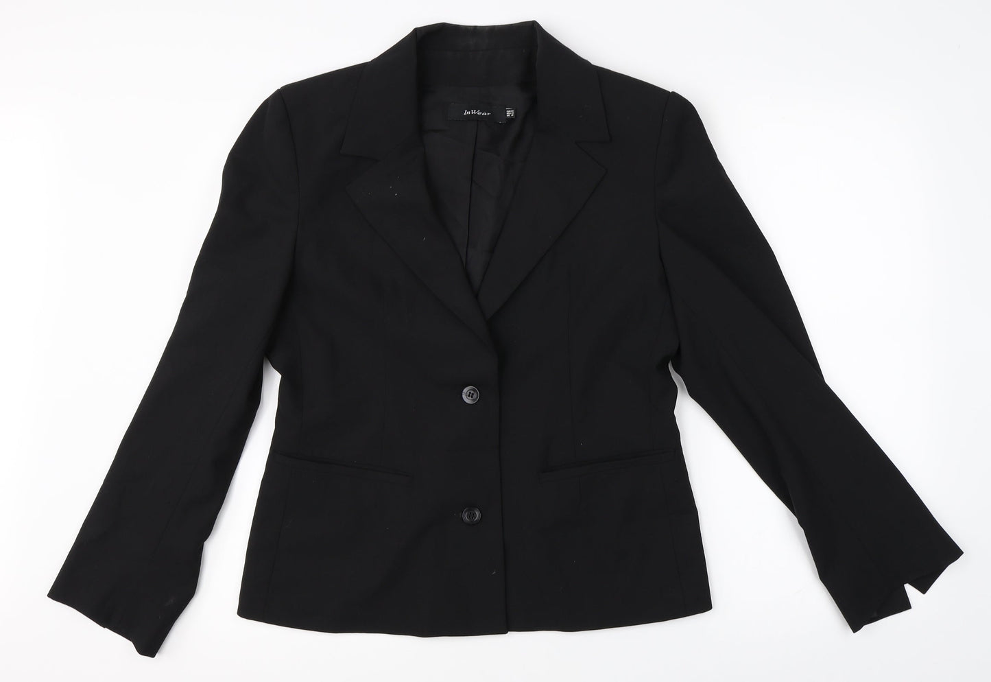 inWear Womens Black   Jacket Blazer Size 16