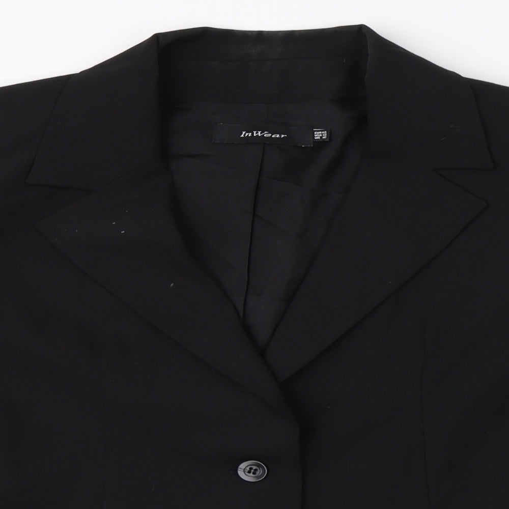 inWear Womens Black   Jacket Blazer Size 16